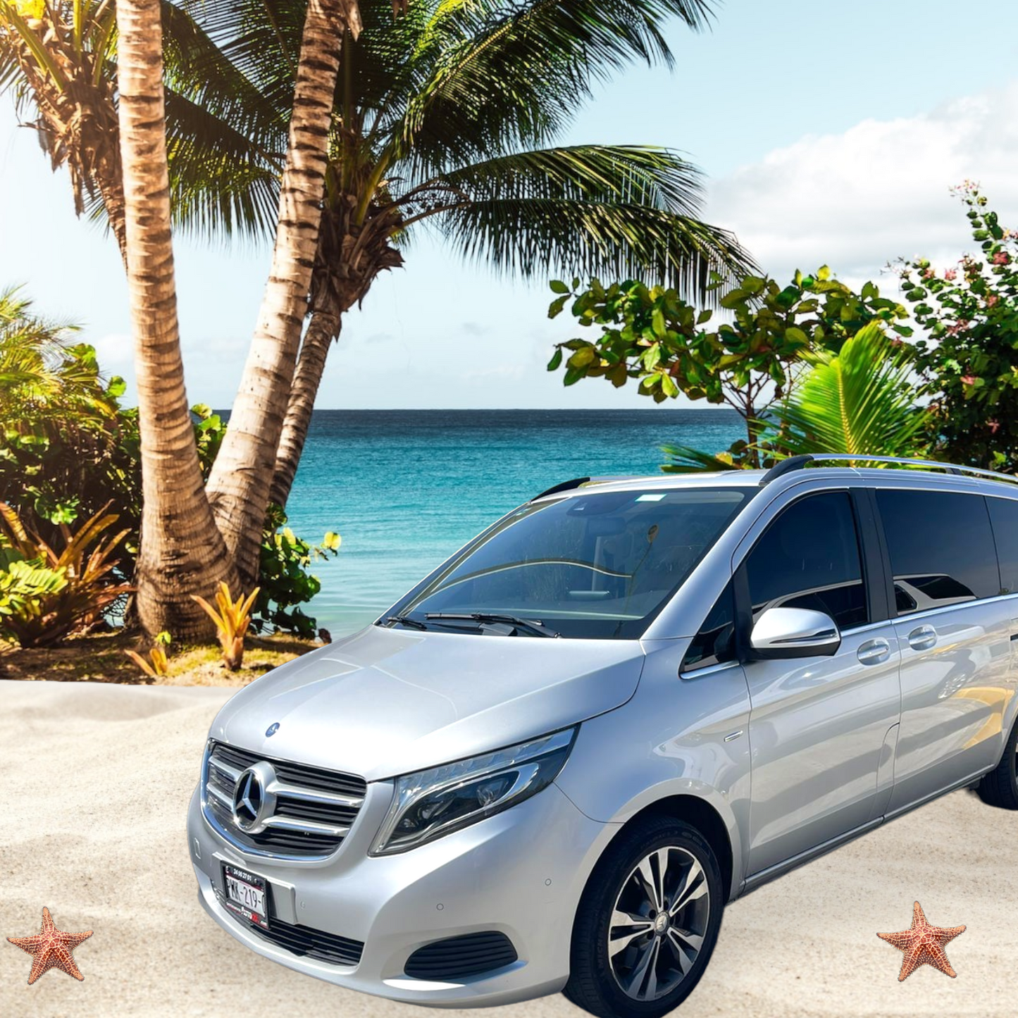 Renta de Camioneta Mercedes Benz para 7 pasajeros (Vito)